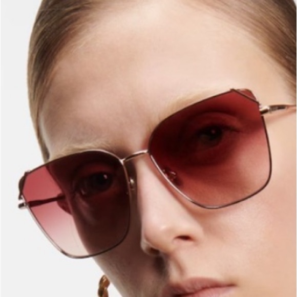 NEW VICTORIA BECKHAM SUNGLASSES GOLD WOMEN EYEWEAR VICTORIA BECKHAM VB228S 770